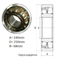 ŁOŻYSKO BARYŁKOWE 22228 kosz stalowy dzielony CCW33 CZECH